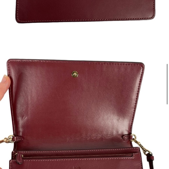 COACH RAINBOW ANNA FOLDOVER CROSSBODY CLUTCH LINEAR STRIPE QUILTED PRIDE PURSE - Picture 2 of 8